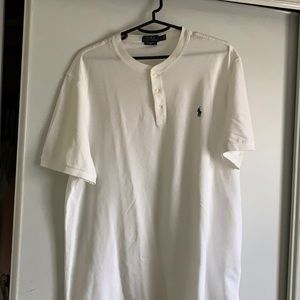 White Polo Ralph Lauren Featherweight Mesh shirt